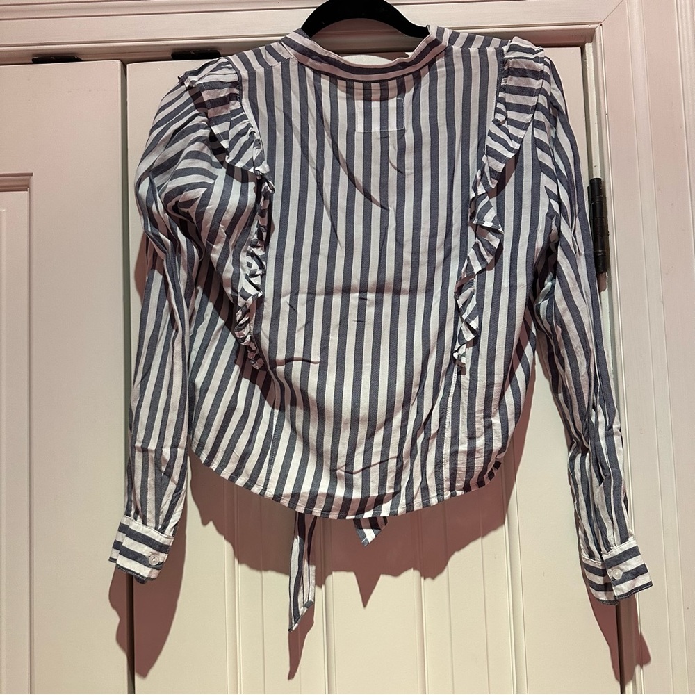 Rails Piper Button Front Striped Top - image 3